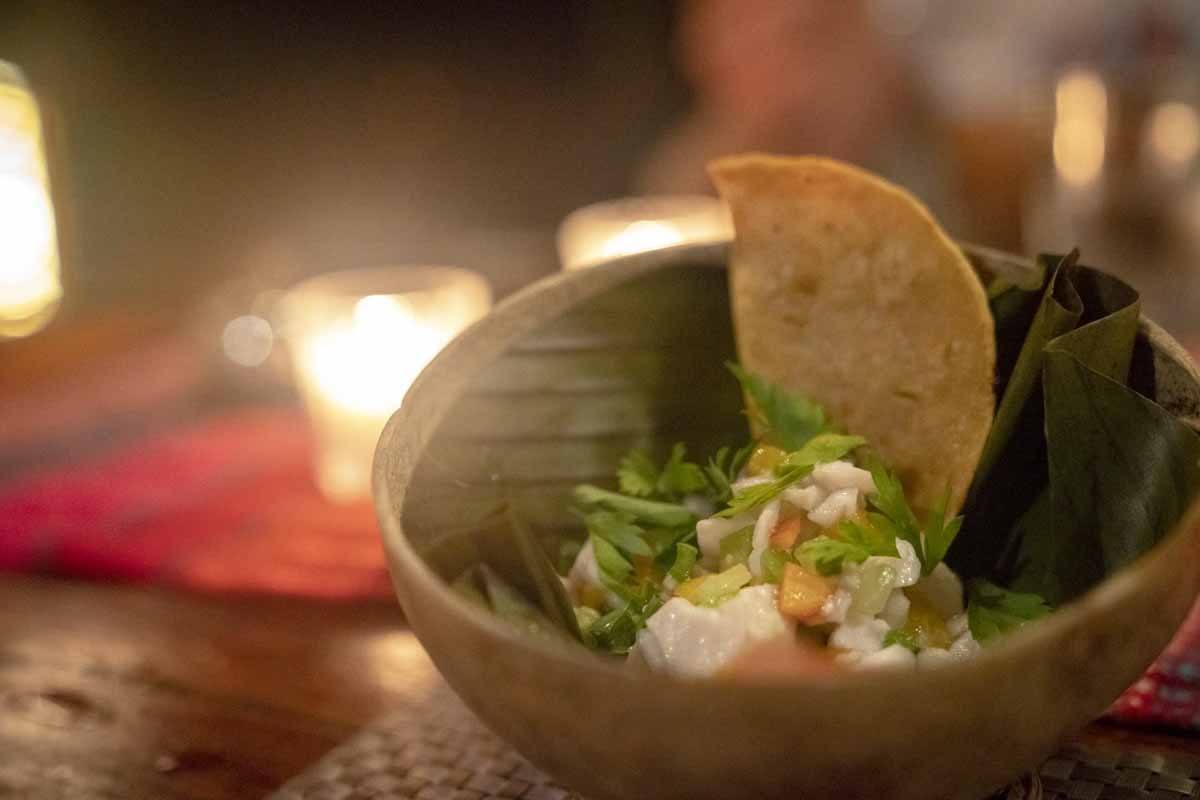 tulum dining experience ceviche