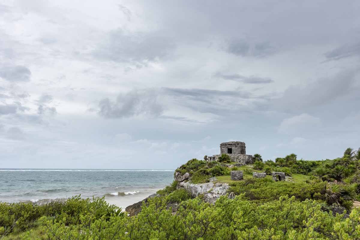 tulum temple rainy season