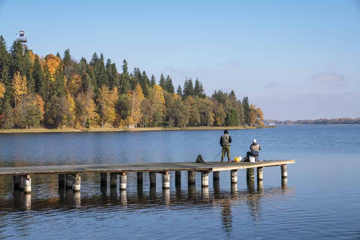 aluksne lake pier