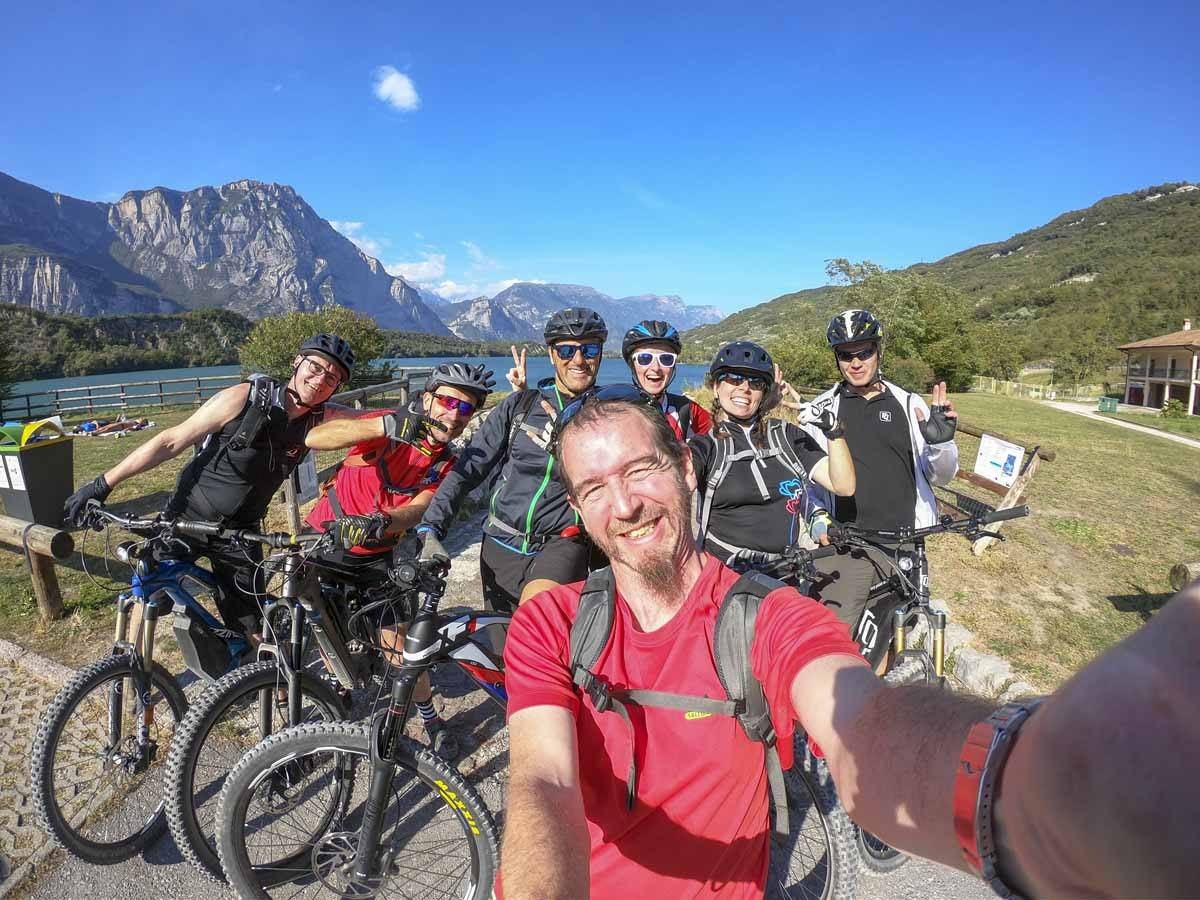group selfie lake garda