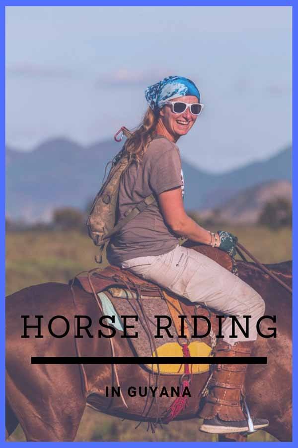 horseback riding guyana pin