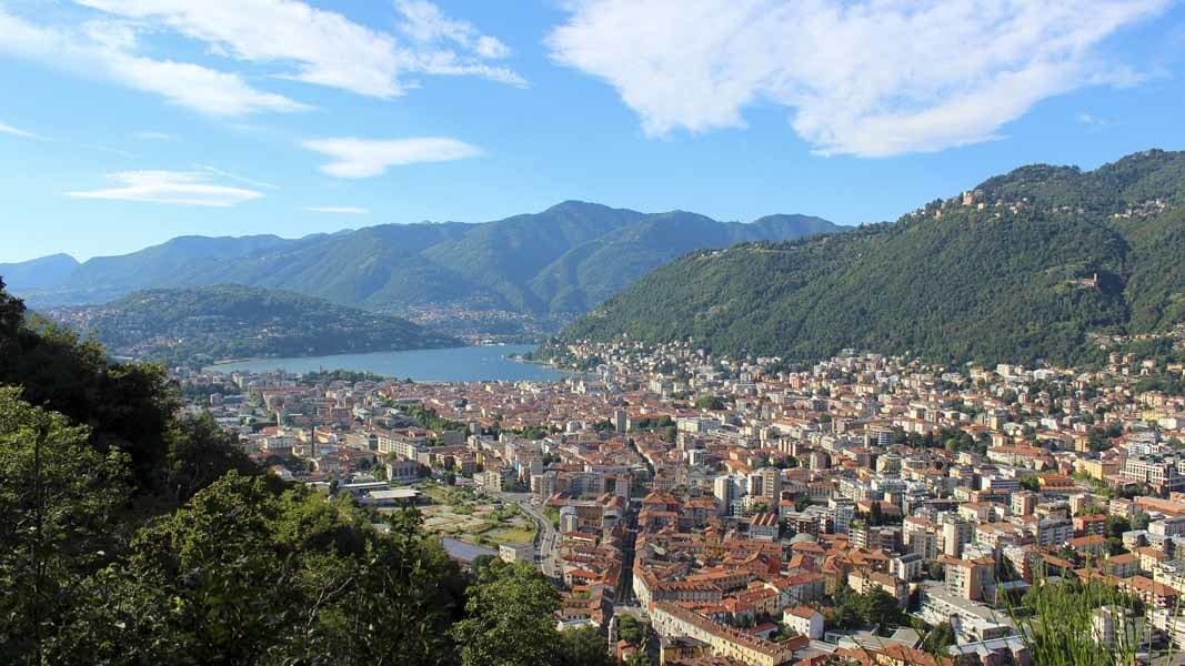 lake como from above