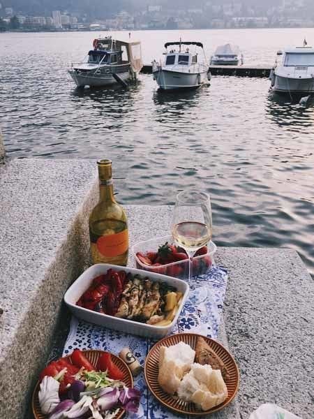 lake como packed lunch