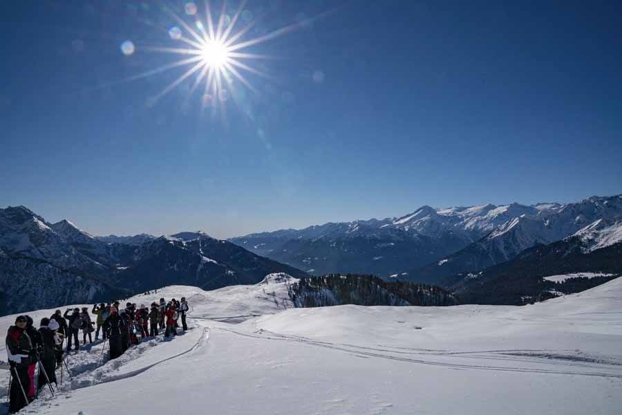 snowshoeing winter