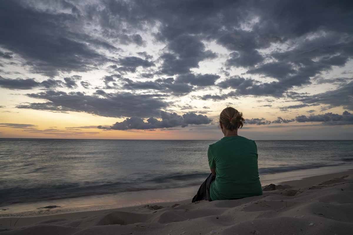 bahia de las aguilas watching sunset