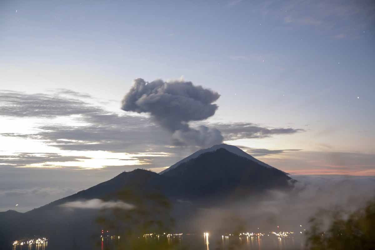 mount agung from mount batur