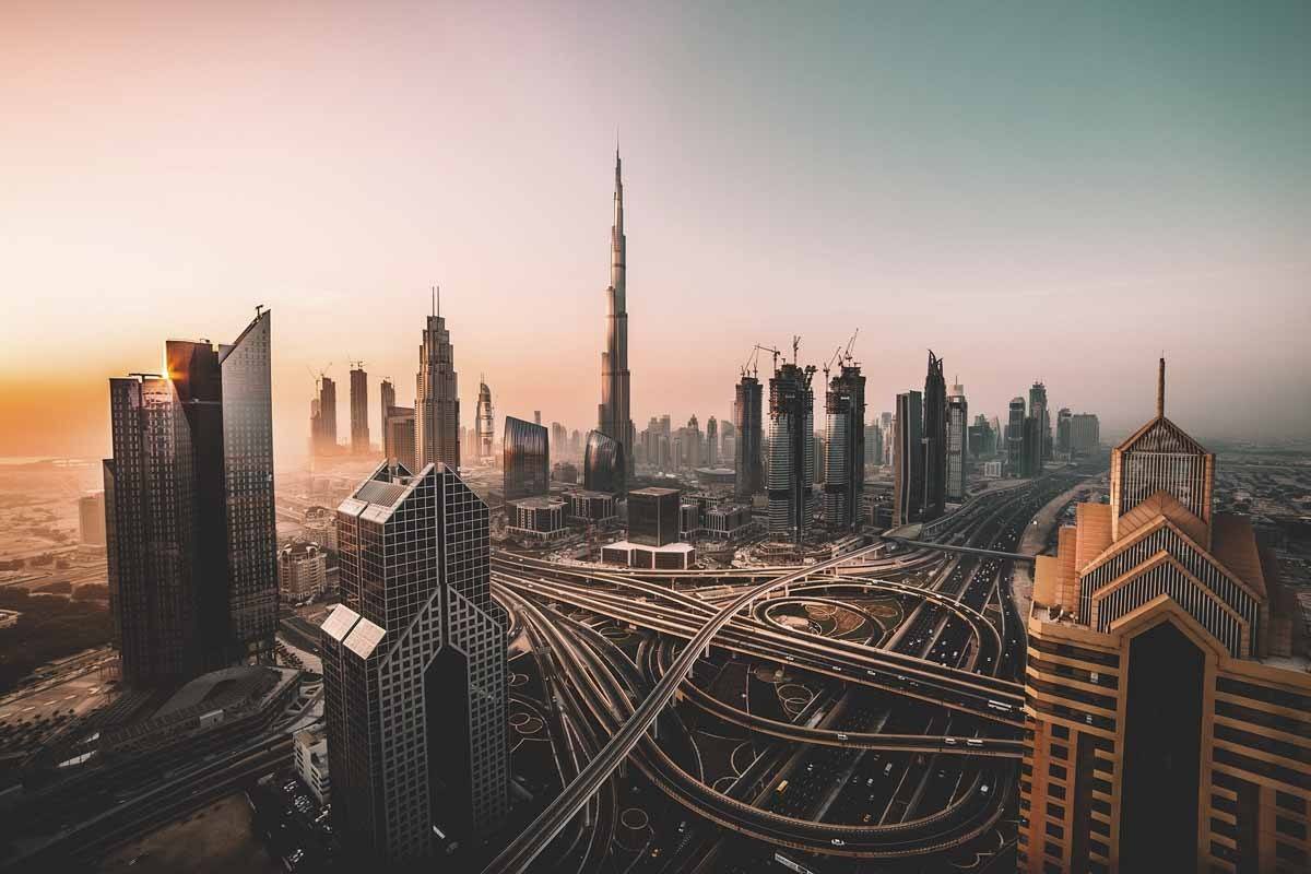 Bali Skyline at sunset