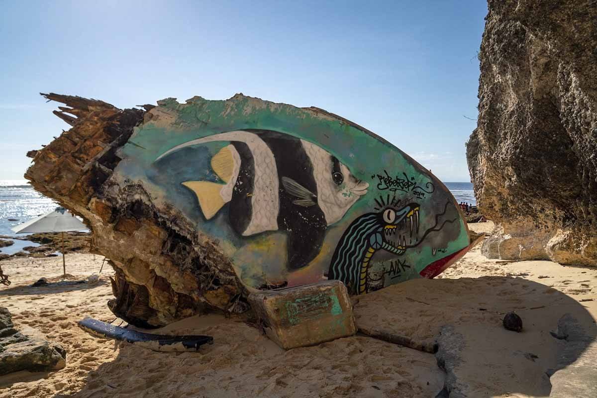 The wreck on Nyang Nyang Beach