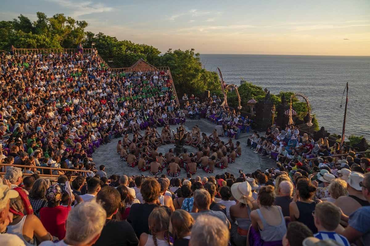 Sunset Kecak dance in Uluwatu Temple