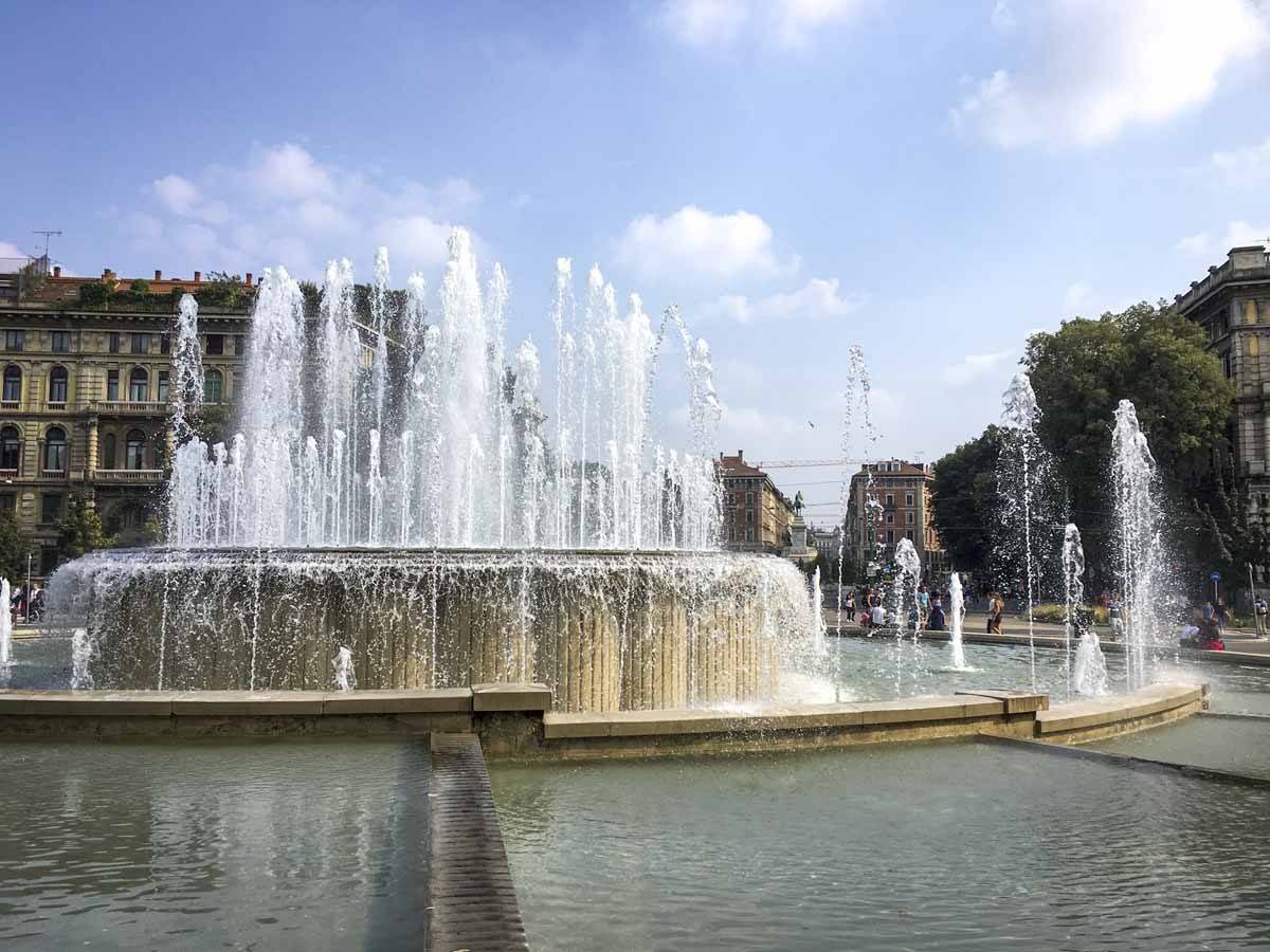 fountain sforza castle milan