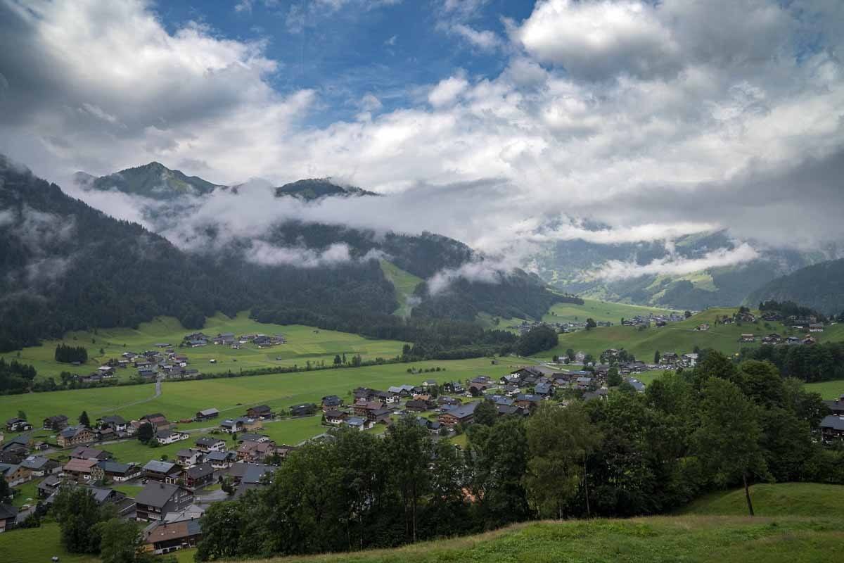 schoppernau valley fog