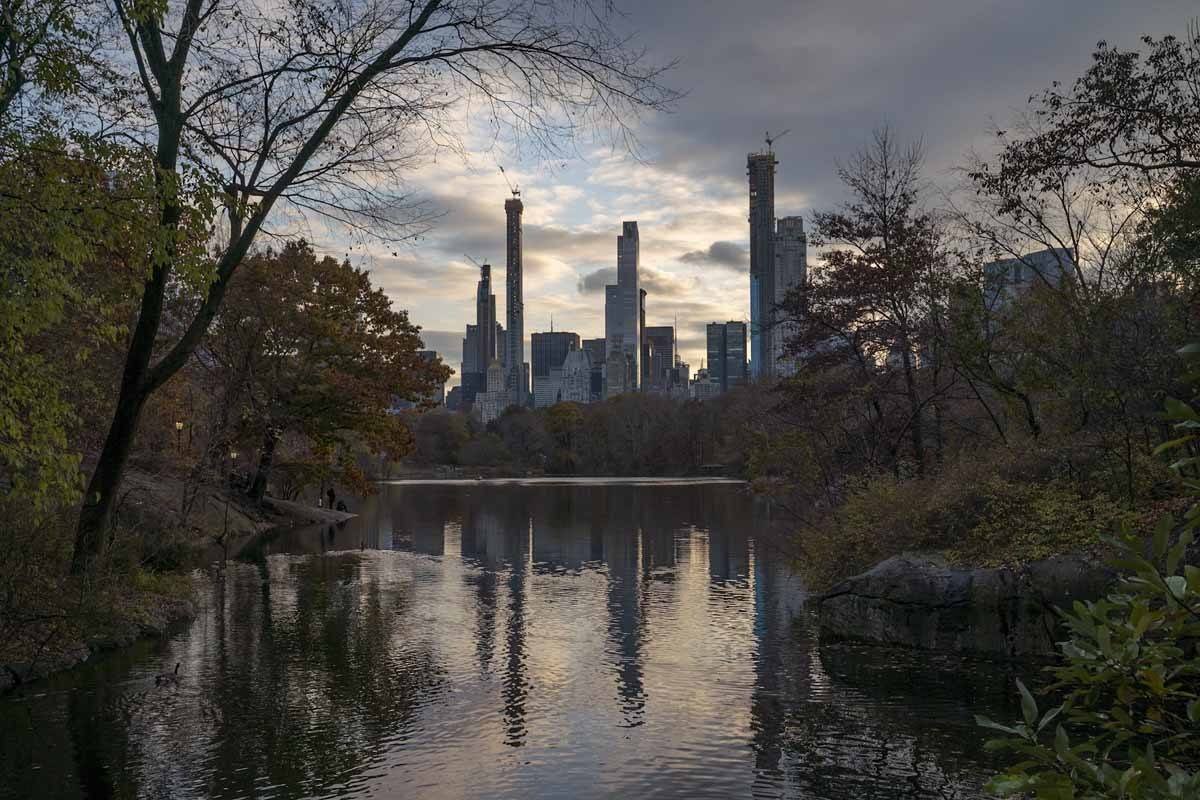 central park in the fall