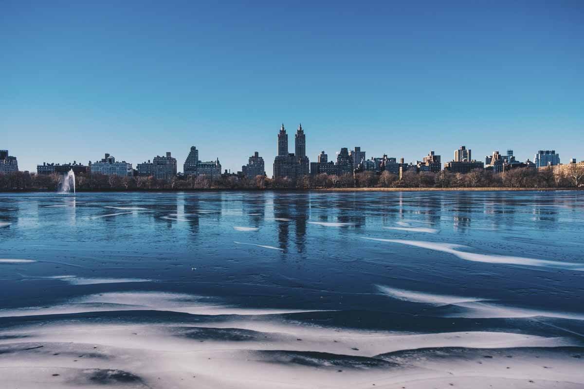 new york city in winter central park