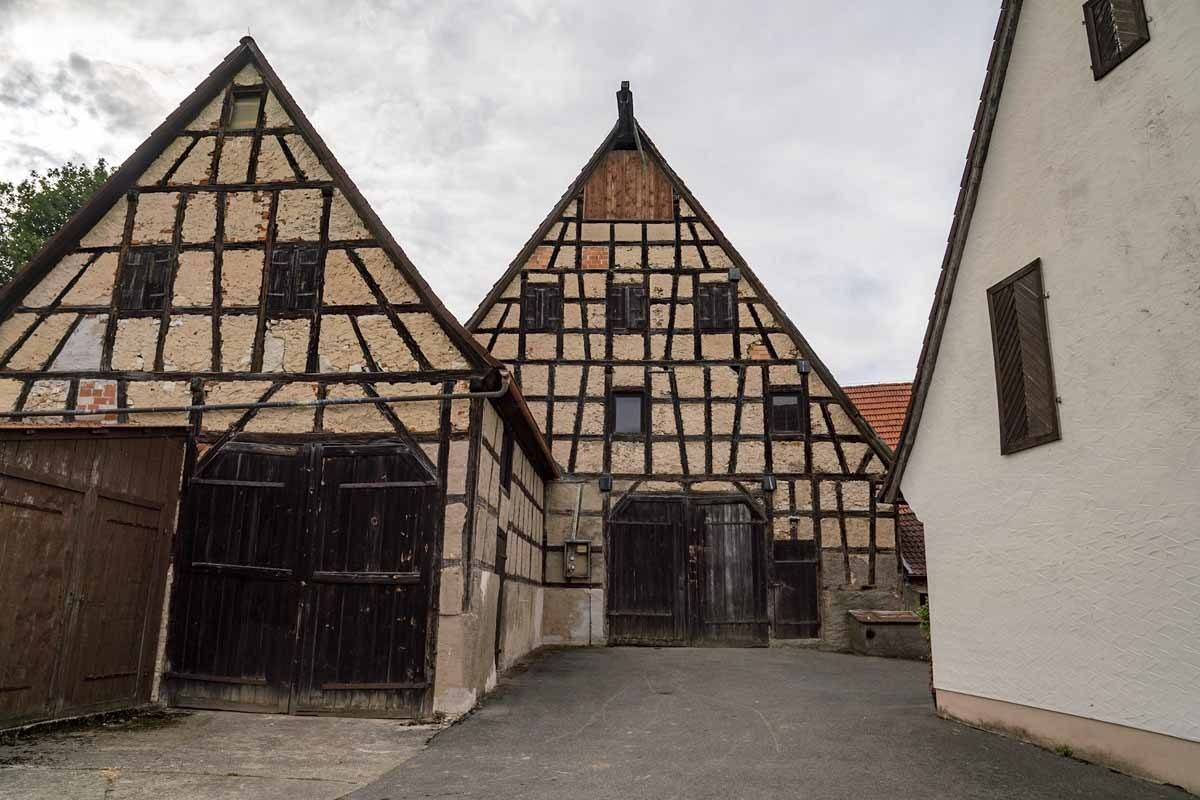 half timbered houses thuisbrunn franconia