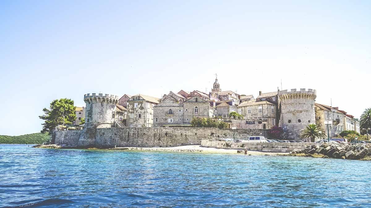 korcula from water