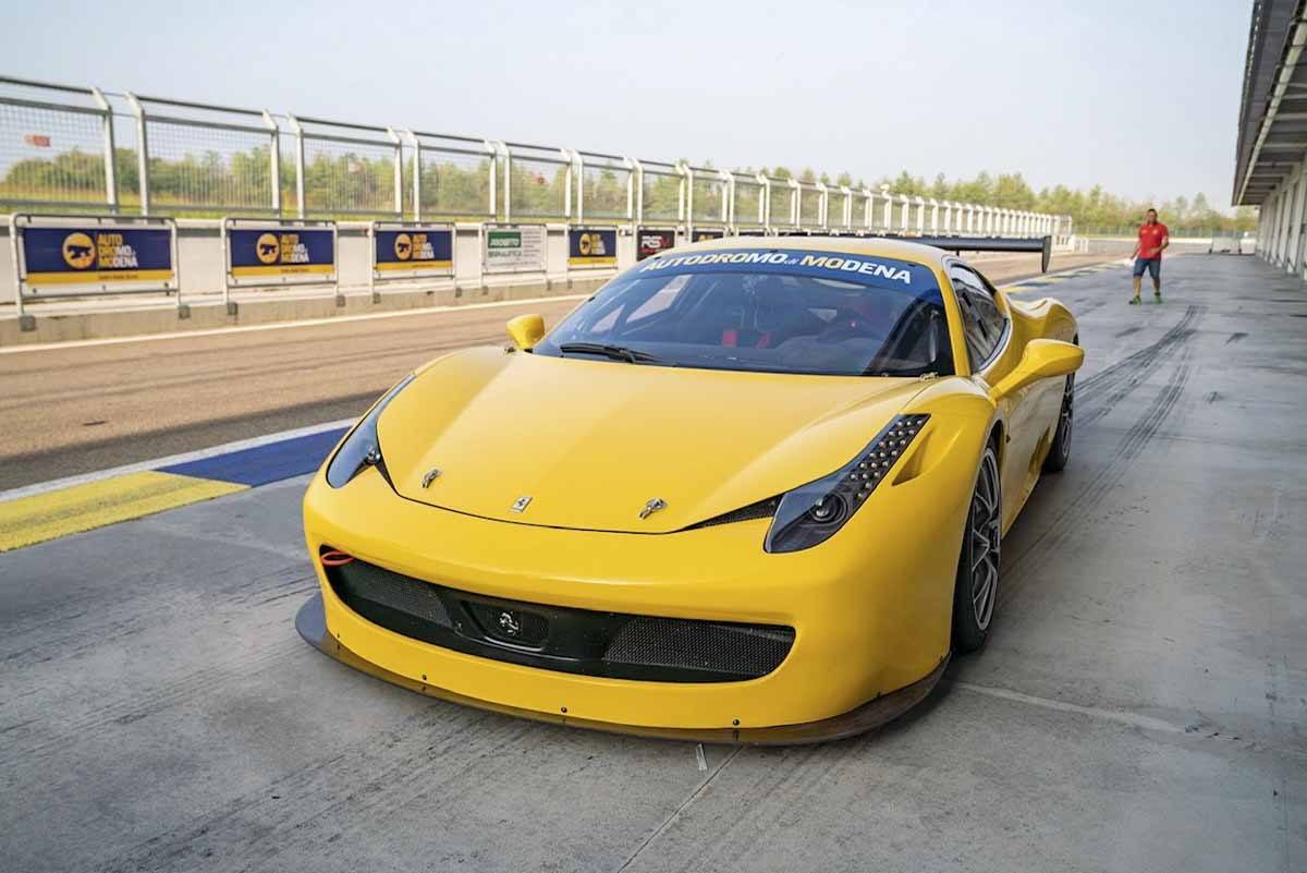 ferrari 458 challenge yellow