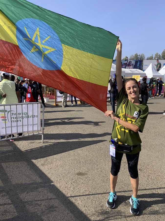 claudia flag great ethiopian run