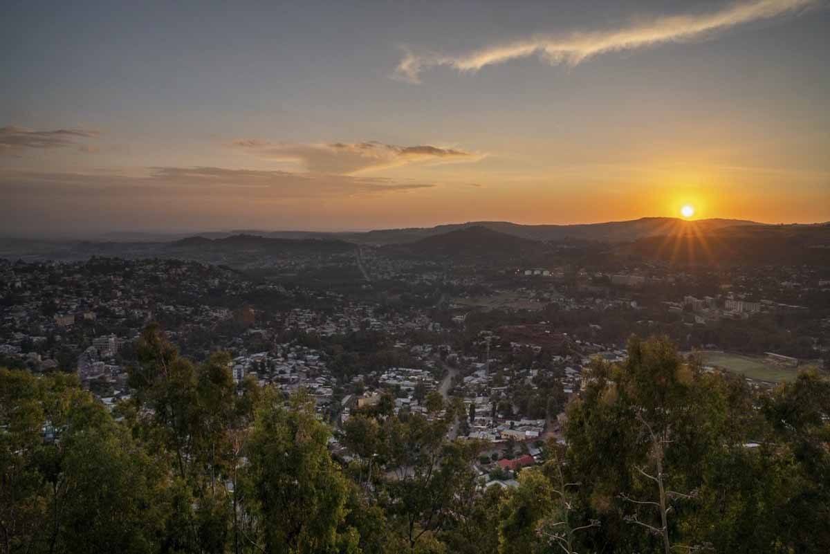 gondar sunset