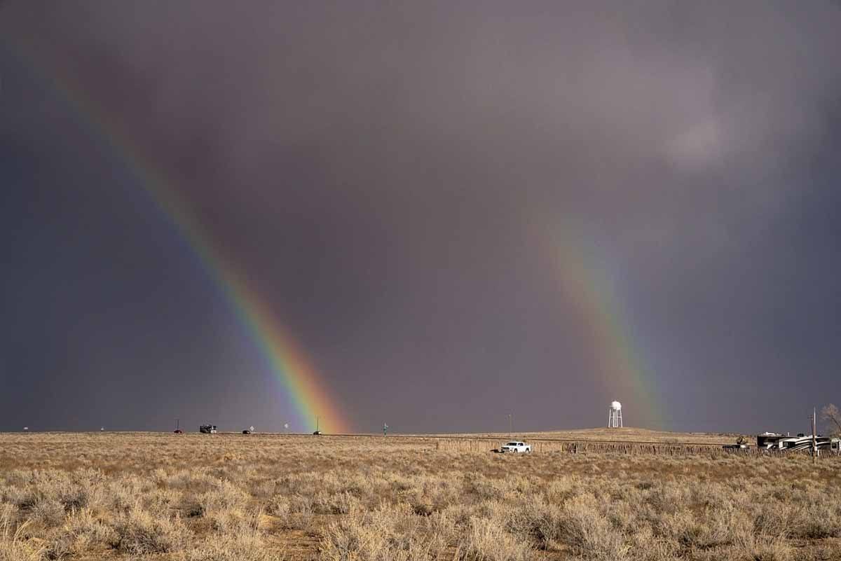 double rainbow white sands