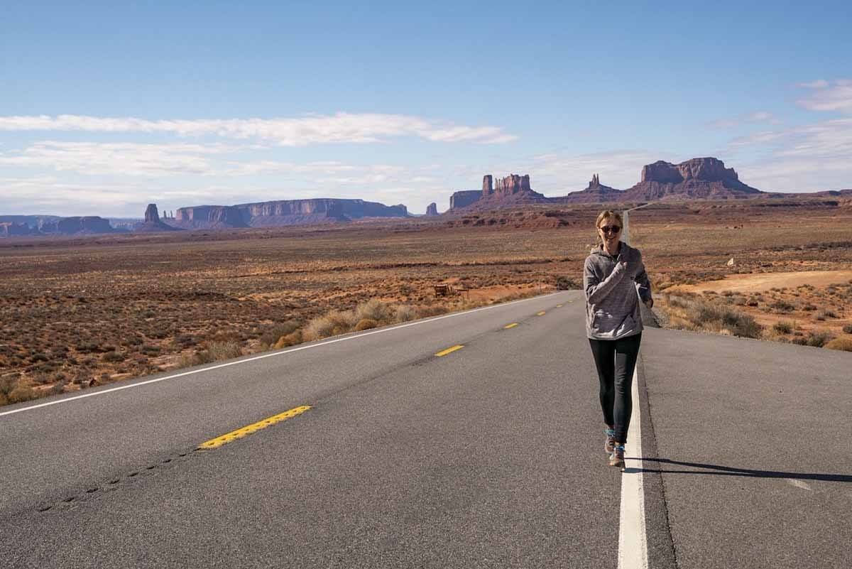 forrest gump hill monument valley running