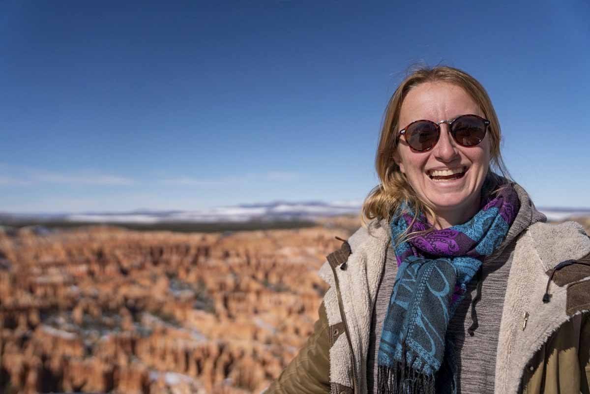 bryce canyon winter smile