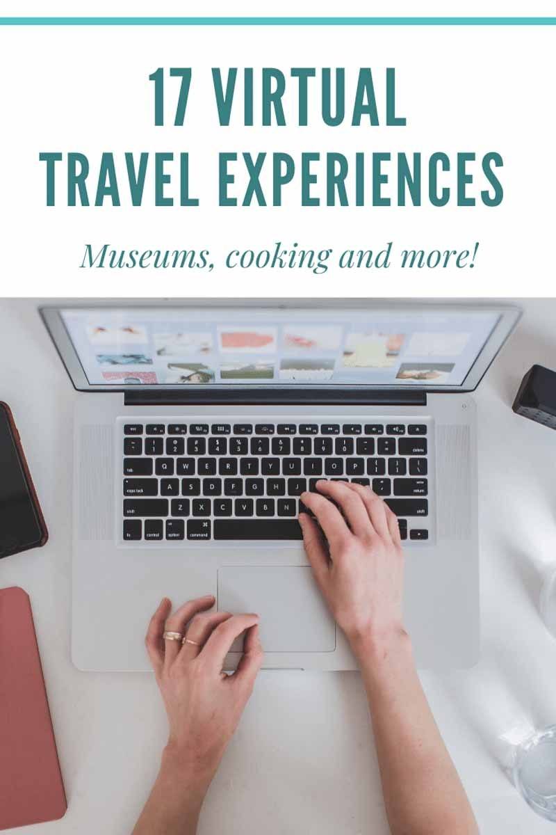 virtual travel experiences pin