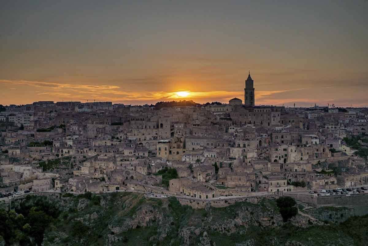 matera belvedere sunset