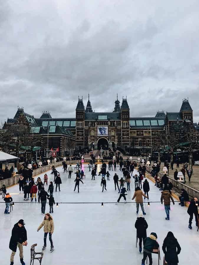 Ice Skating in Amsterdam