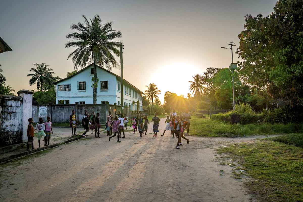 sierra leone bonthe sunset