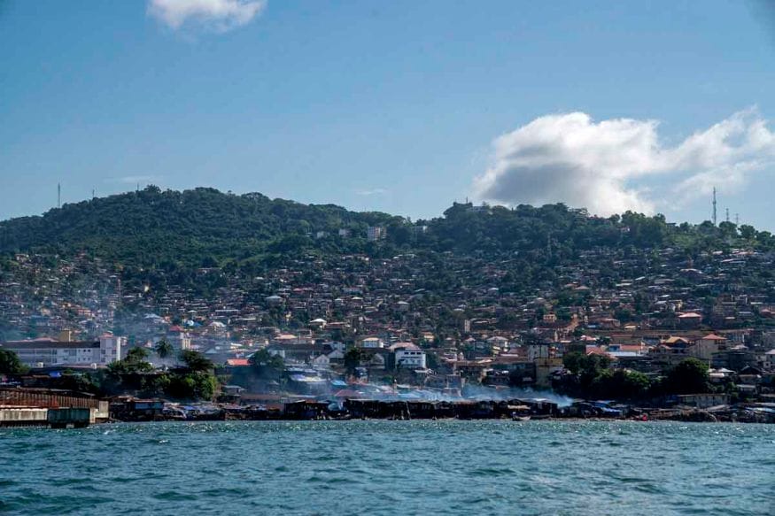 freetown port from sea