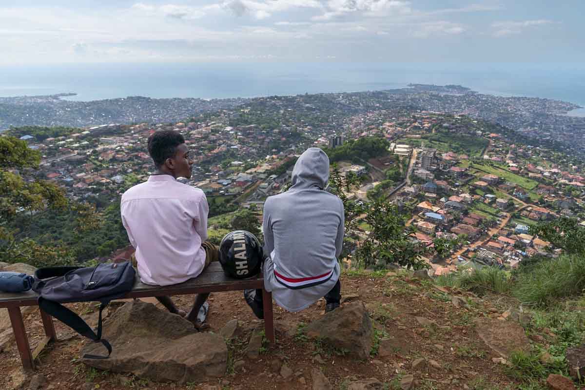 freetown sierra leone view from peak