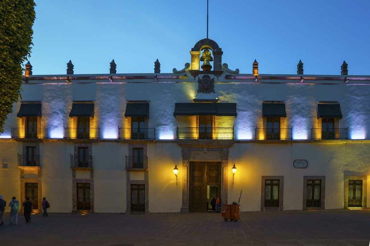 queretaro night zocalo