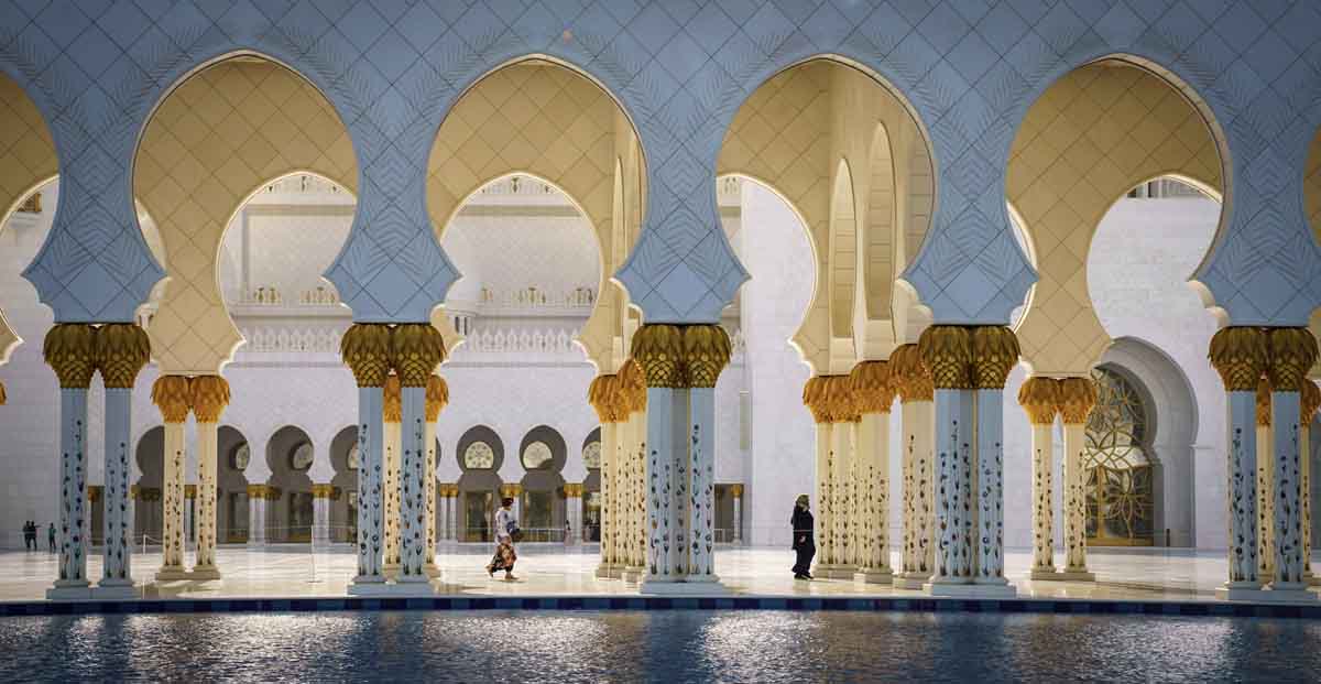 abu dhabi sheikh zayed mosque columns