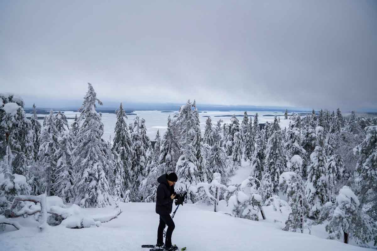 karelia in winter koli view